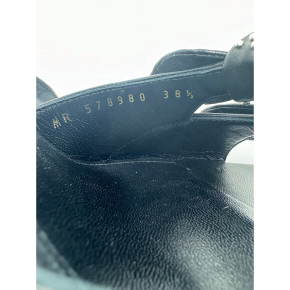 Saint Laurent KiKi 100 Micro Studded High Heel Ankle Wrap Sandals size 38.5 US8 - Picture 15 of 15